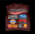 AURA STAR SLEEVELESS VINTAGE T - SHIRT